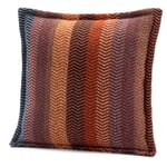 Fodera per cuscino in lana d'agnello colori naturali Fri Rosso-blu