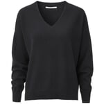 Ladies sweater V-neck Black