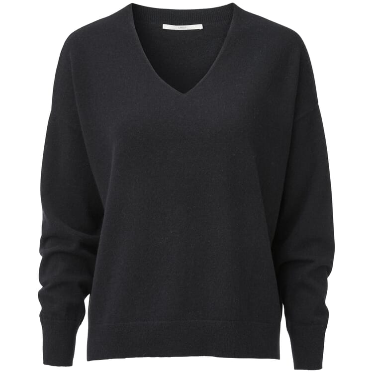 Ladies sweater V-neck, Black