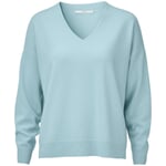 Ladies sweater V-neck Bleu