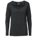 Ladies waterfall shirt Black