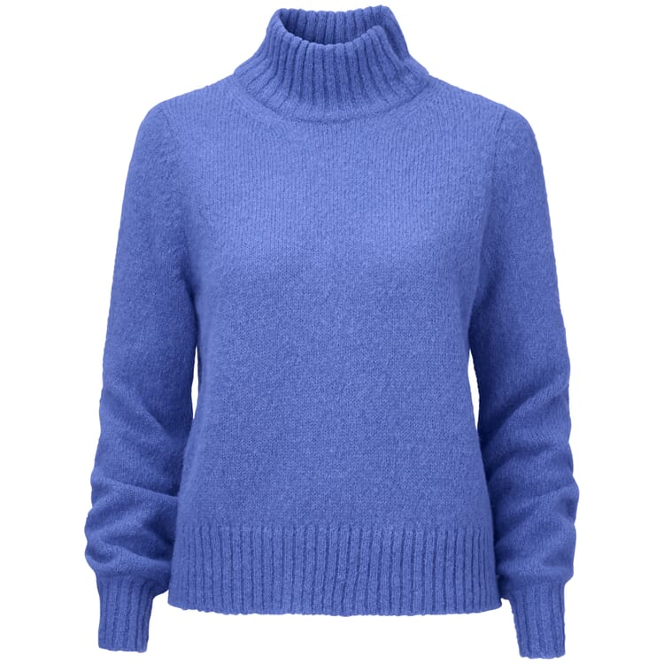 Ladies sweater stand up collar, Lilac