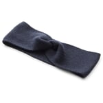 Ladies headband merino wool Dark blue