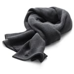 Men ribbed scarf Gray light gray