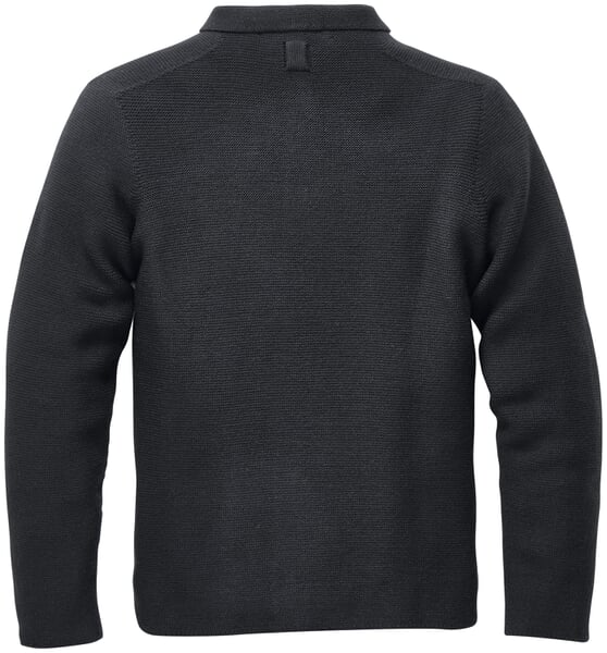 Herren-Strickjacke geknöpft Schwarz