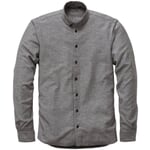 Mens shirt stand up collar Grey melange