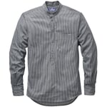 Heren overhemd gestreept Blauw-Wit