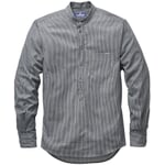 Mens slip on shirt striped Blue-White