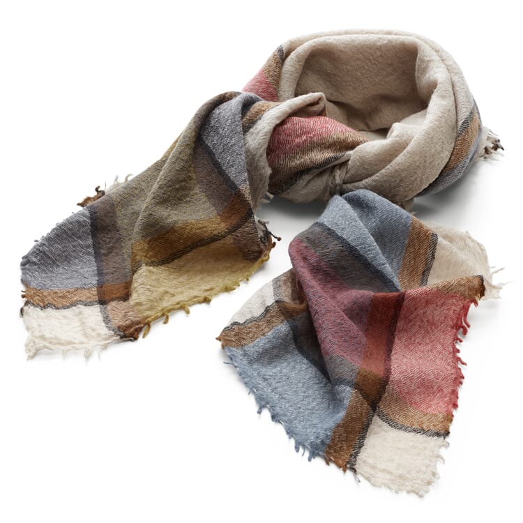 Ladies scarf wool cashmere, Multicolor