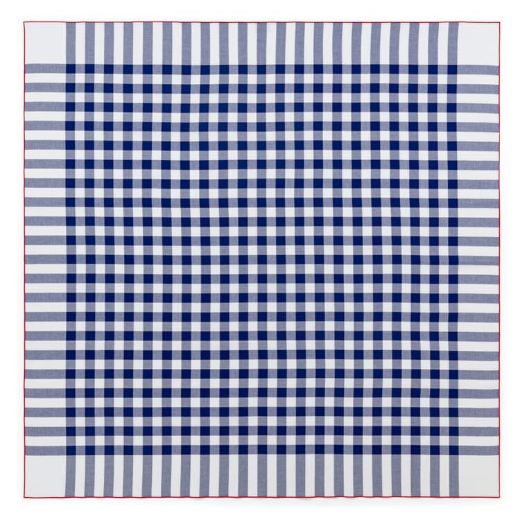 Tischdecke Élysée Blau-Weiß, 150 × 150 cm