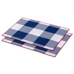 Set de table Élysée bleu-blanc