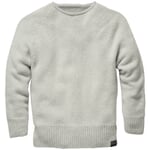 Men's round neck sweater Light gray