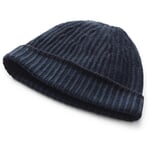 Herren-Rippenmütze Blau-Navy