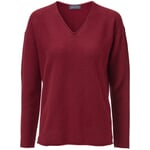 Ladies sweater left-left knitted Red