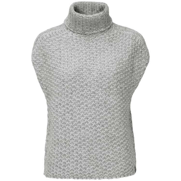Ladies sweater oversize, Grey-Ecru