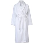 Peignoir de bain en coton unisexe Blanc