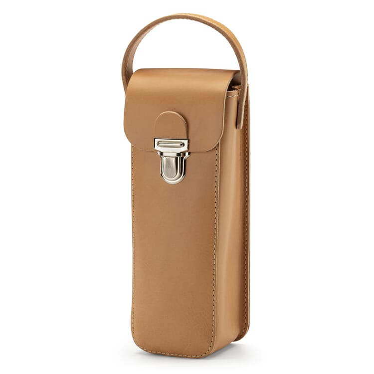 Borsa da bocce in pelle per 3 palline