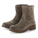 Stivale da donna in pelle scamosciata Grigio