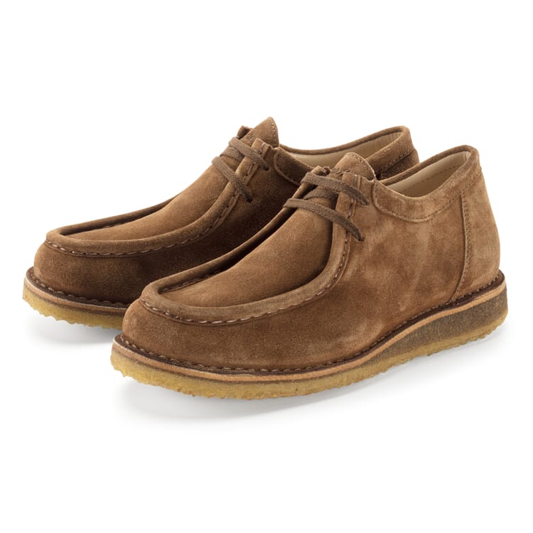 Lav sko til kvinder i velour, Brown