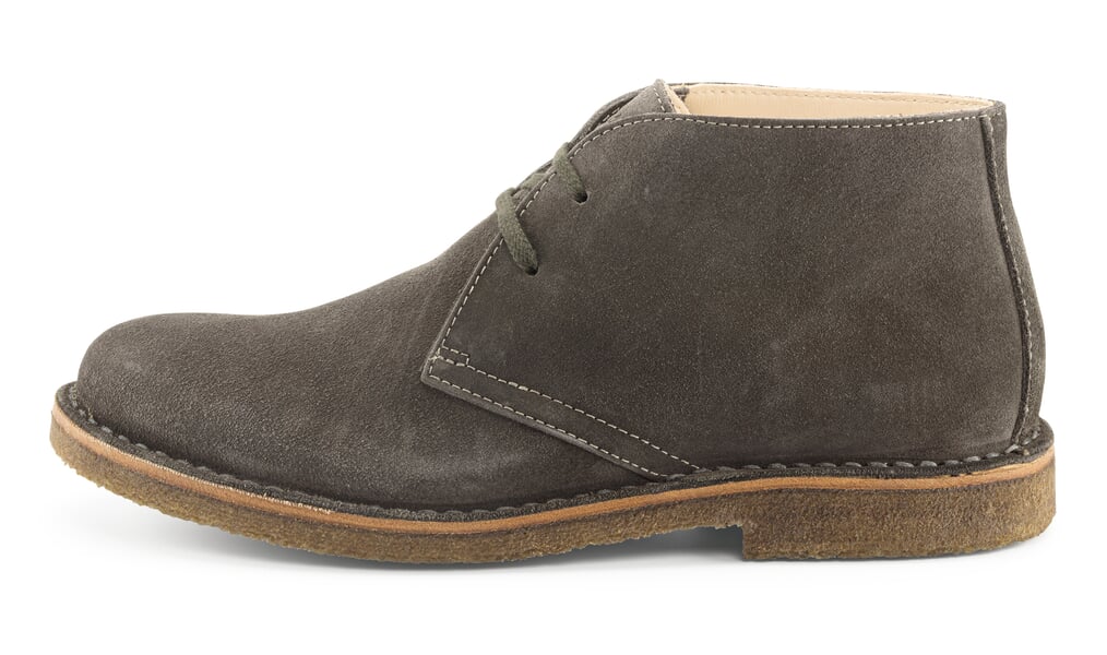 Bottes à lacets pour homme en daim Gris