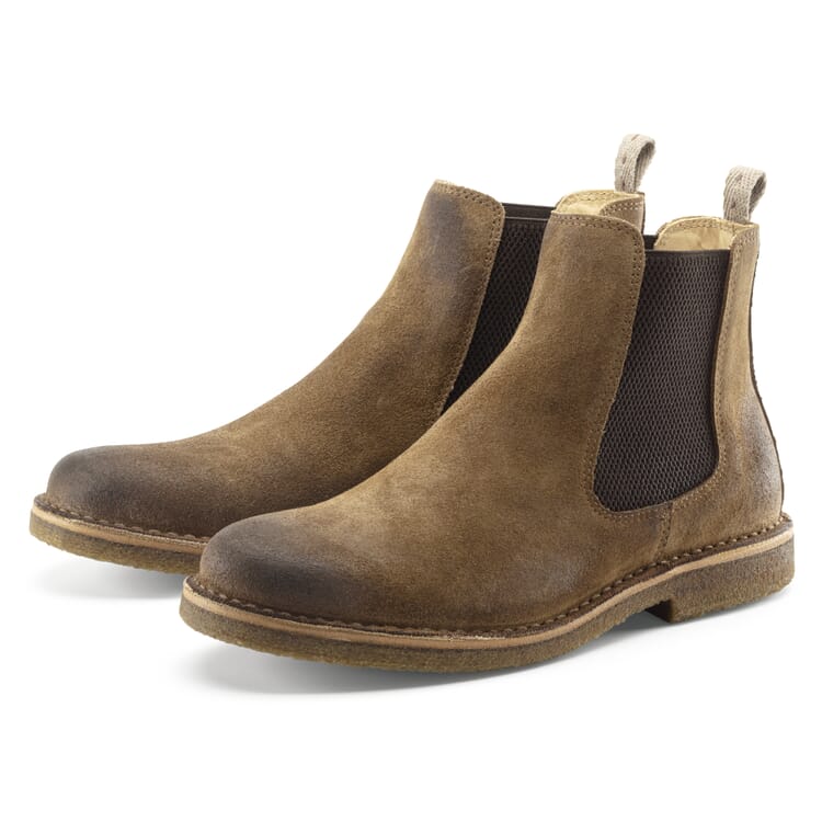 Heren chelsea laars velours