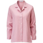 Flannel-pyjamas til damer med tern Rosé grå