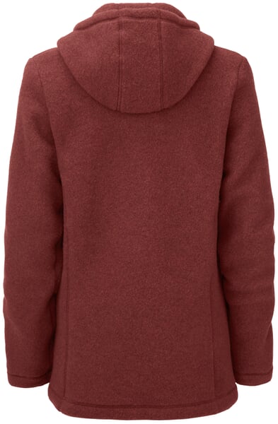 Damenjacke Merinofleece Braunrot