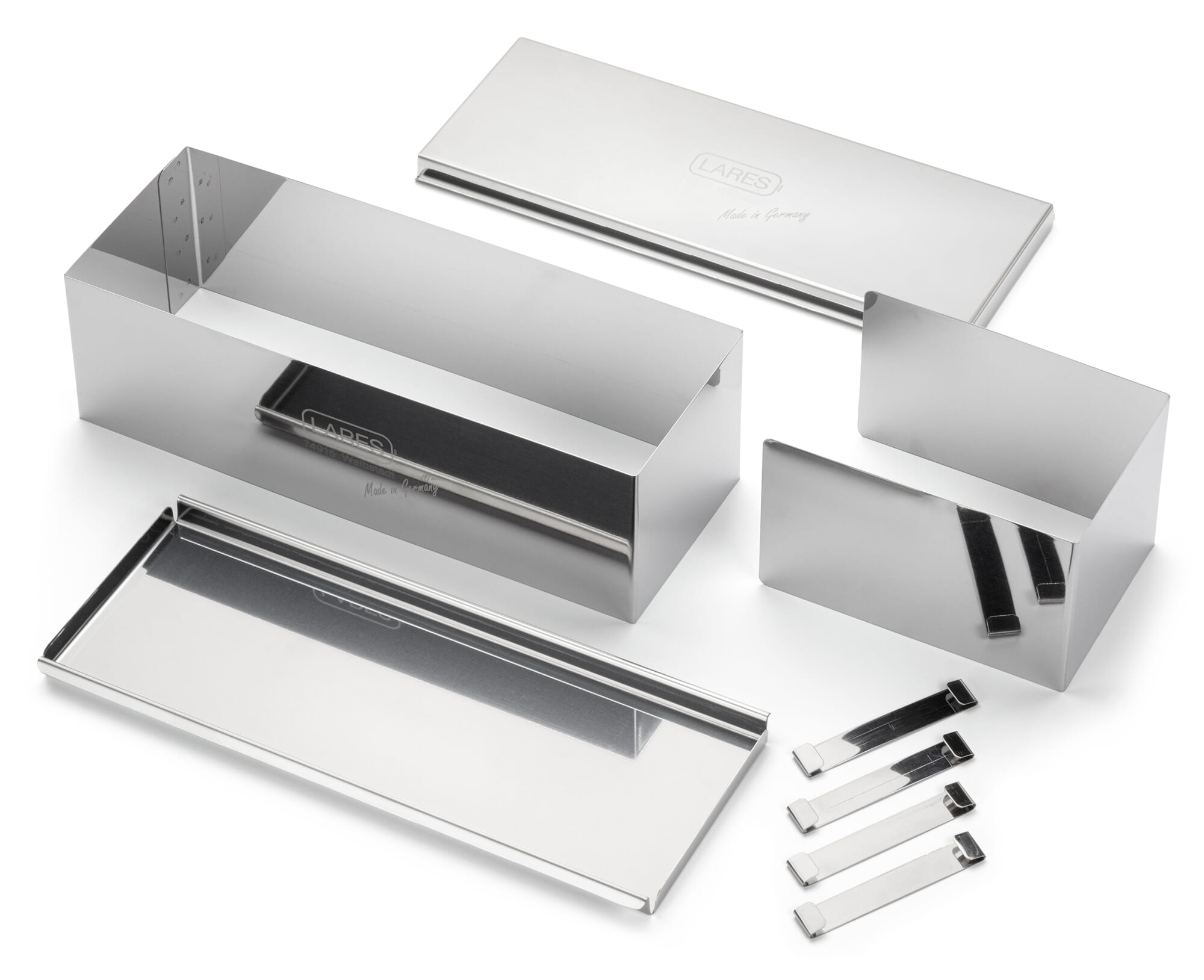 Moule Rectangulaire 23.5x12.6cm Onader - Lot De 2 Moules à Pain Antiadhésifs - Noyau Acier Inox - 23,5x12,6x6,5 Cm Moule Rectangulaire Cuisine