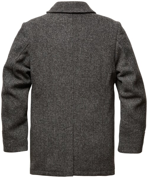 Men jacket double breasted Grey melange