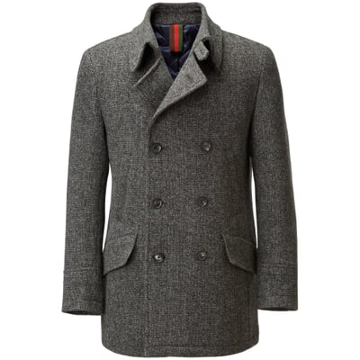 Herrenjacke Doppelreiher, Graumelange | Manufactum