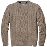 Men sweater merino wool Natural melange