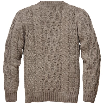 Men sweater merino wool, Natural melange | Manufactum