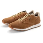 Baskets en velours pour hommes Marron