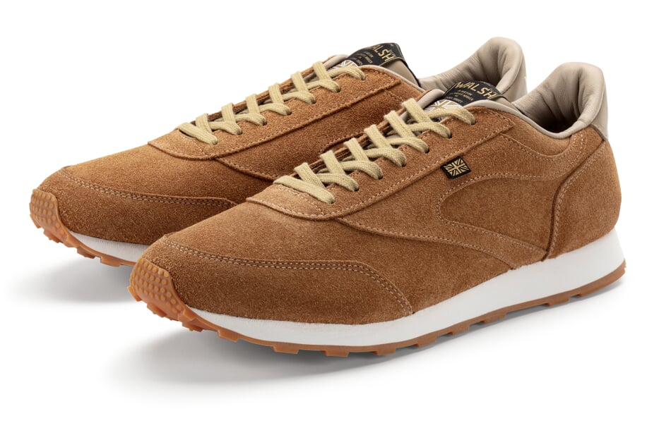 Herren-Velourssneaker Braun