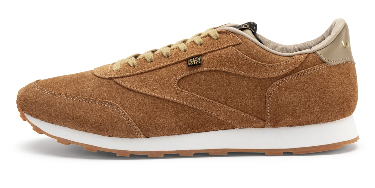 Mens Velour Sneaker Brown
