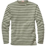 Men striped shirt Green-Ecru