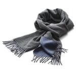Mens cashmere scarf Blue-Grey
