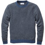 Mens Knit Sweater Gray-blue