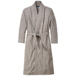 Robe flannel woven check unisex White-Braun