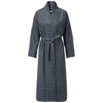 Morgenmantel Flanell Webkaro Unisex Blau