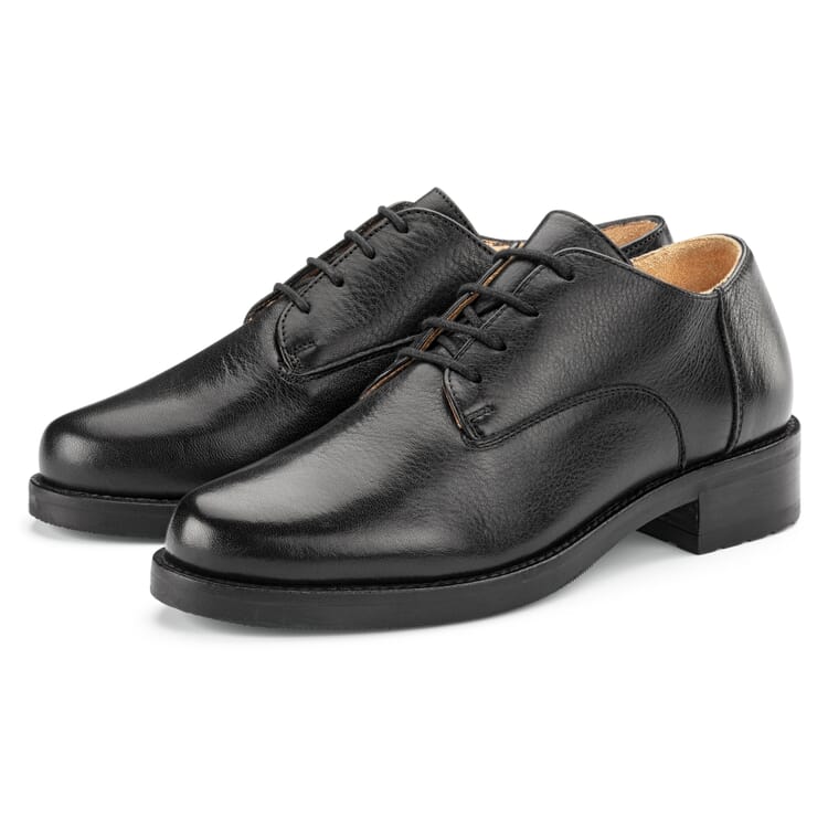 Chaussures basses à lacets pour femmes, Noir