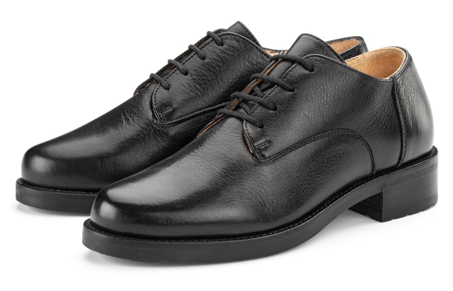 Damen-Schnürhalbschuh Schwarz