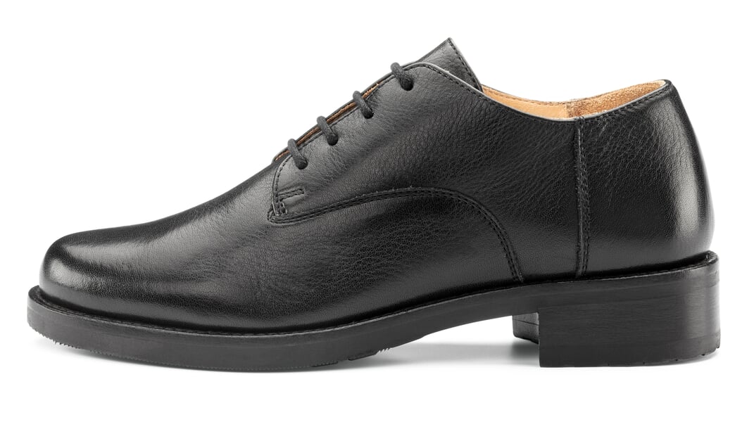 Damen-Schnürhalbschuh Schwarz