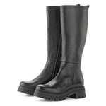 Bottes en cuir pour femmes Noir