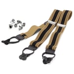 Suspenders Herkules Black-Beige-Brown