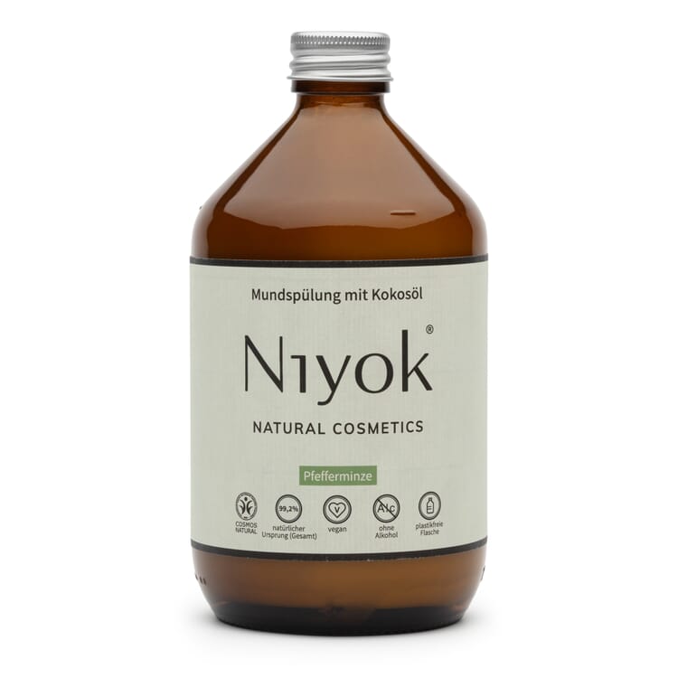 Mouthwash with coconut oil