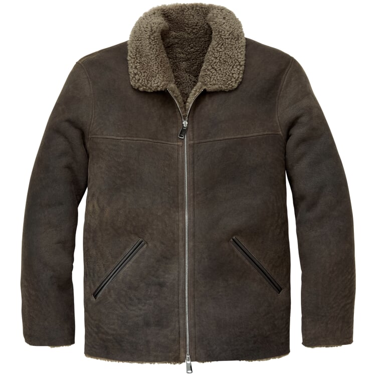 Men lambskin jacket, Marone | Manufactum