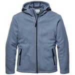 Mens jacket cotton fleece Medium blue