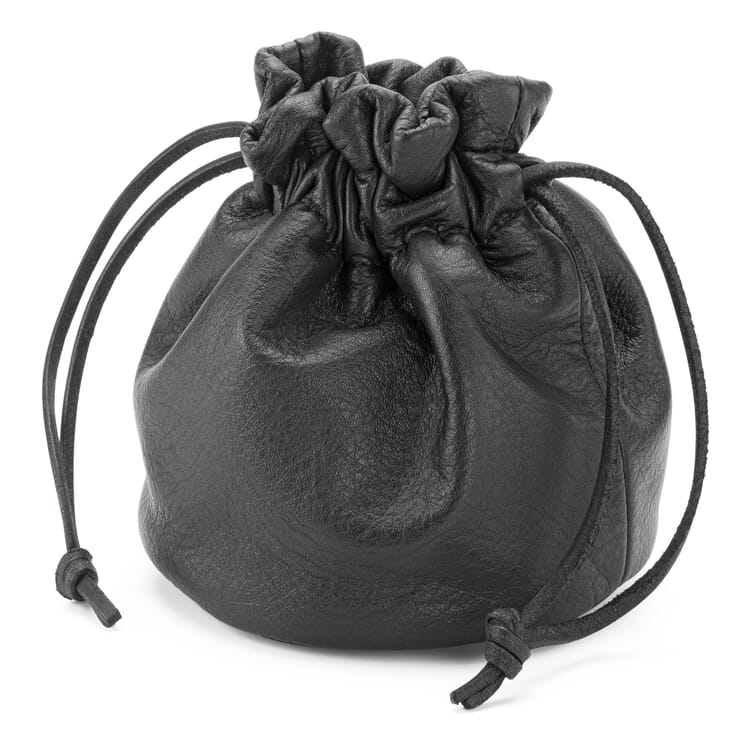 Jewelry bag cowhide, Black