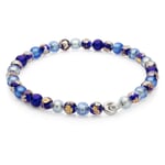 Collier verre de Murano cobalt